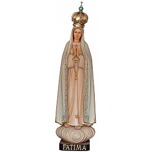 3341 - Statue of Our Lady Fatima in Wood with crown