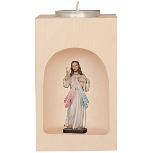 32029 - Candle Holder with Divine Mercy