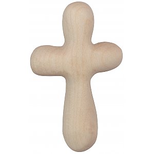 0008 - Cross Lucky Charm in maple wood