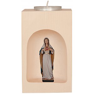 32189 - Candle Holder with Sacred Heart of Mary