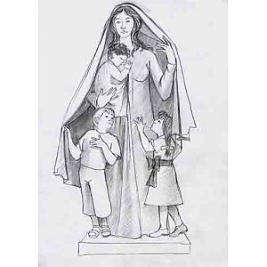 9905 - Saint Mary with children