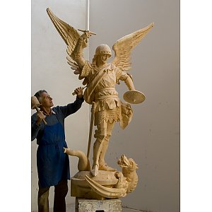 9920 - St. Michael, hand-carved
