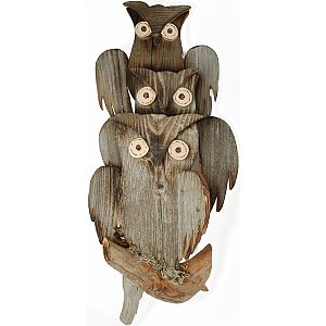KD1725 - Owls of old wood hanging