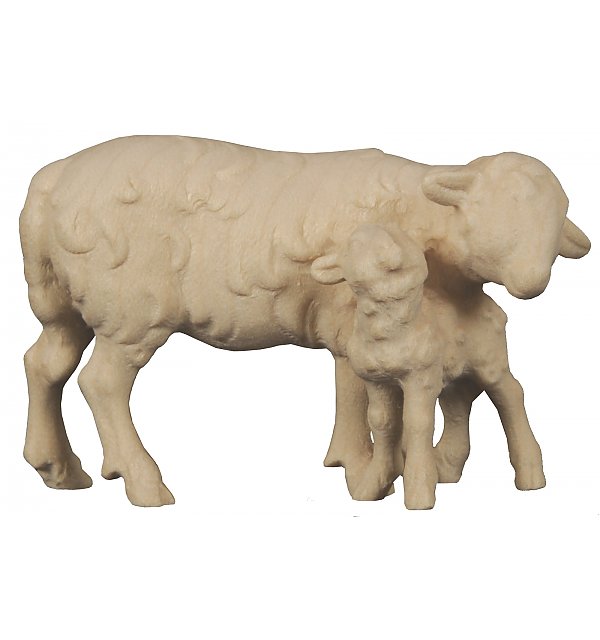 2470 - Schaf mit Lamm stehend NATUR