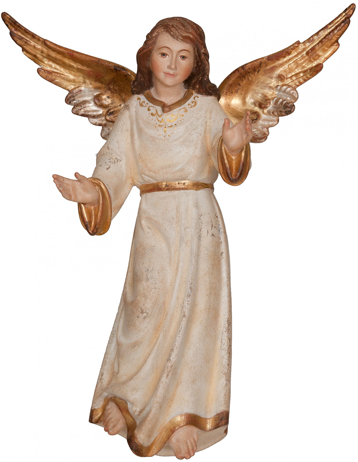Portachiavi con angelo custode in legno - Salcher