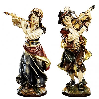 Musizierende Figuren - Grödner Holzschnitzereien