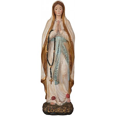 Madonna di Lourdes in legno