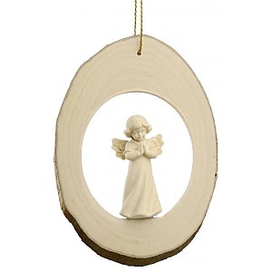 6711 - Fetta di tronco con angelo Mary che prega