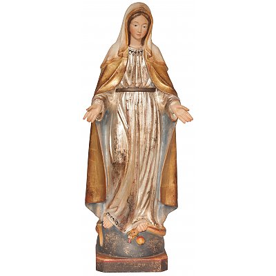 Madre di dio dipinta a mano in legno
