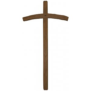 3080 - Croce curva in legno