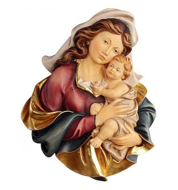 1050 - Madonna con Gesù Bambino da parete COLOR