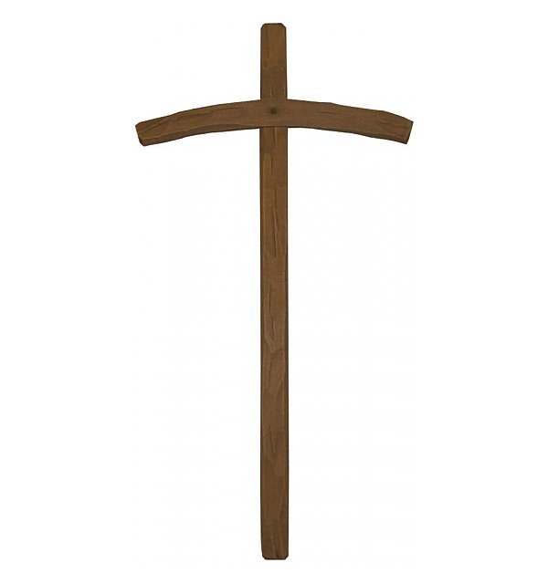 3080 - Croce curva in legno