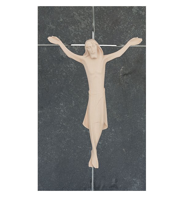 3176 - Crocifisso Raffaello  in legno su pietra scura NATUR