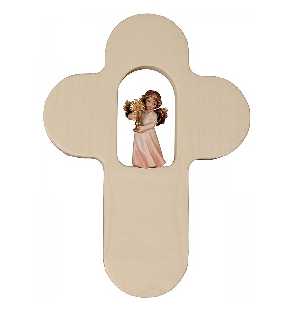 3188 - Croce bambini e angioletto con ostia 5 cm