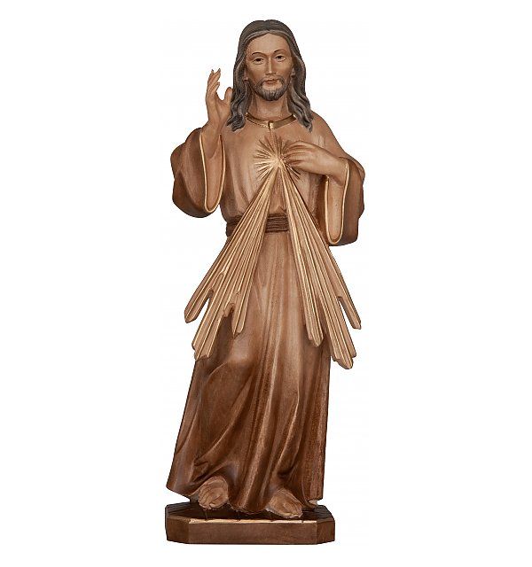3202 - Gesù Misericordioso in legno scolpito TON2