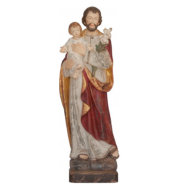3251 - San Giuseppe con Bambino in legno EG_ALT