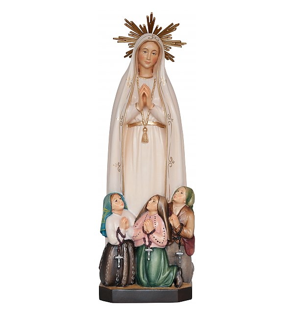 33434 - Madonna di Fatimá con pastorelli e aureola