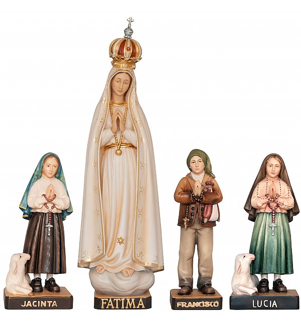 33455 - Madonna di Fatimá pellegrina con corona e bambini