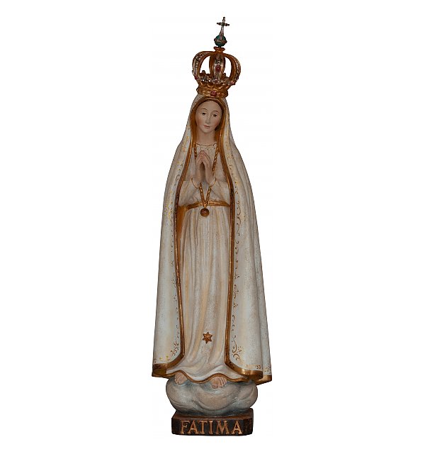 3347 - Madonna di Fatimá pellegrina con corona aperta ECHTGOLD