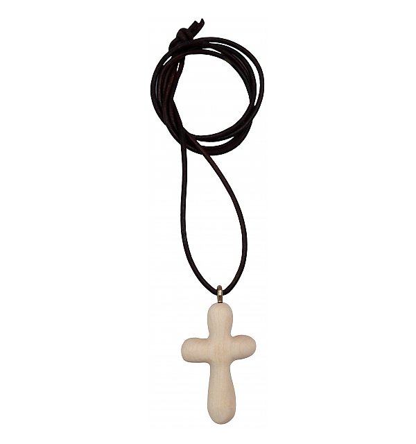 0005 - Collana con Croce in legno acero