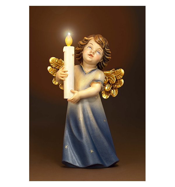 6211 - Angelo Mary con candela ed illuminazione COLOR