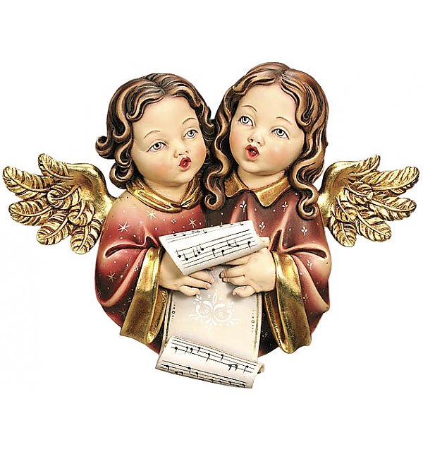 6330 - Angeli in coppia legno COLOR