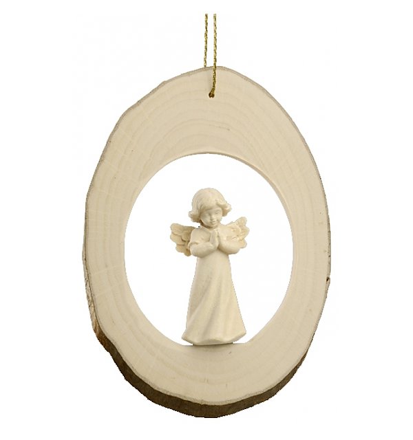 6711 - Fetta di tronco con angelo Mary che prega