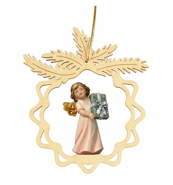 7083 - Stella rotonda con angelo regalo