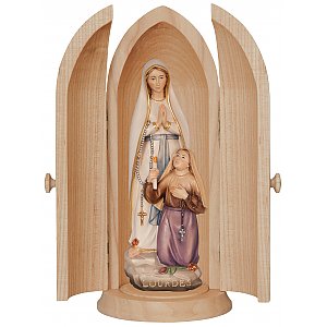 0509 - Nicchia con Madonna di Lourdes con Bernadetta