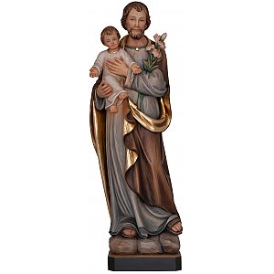 3251 - San Giuseppe con Bambino in legno