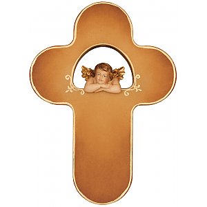 3190C - Croce Bambini colorata con angelo Raffaello