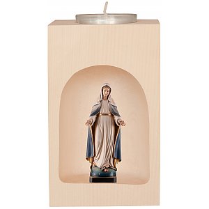 33009 - Portacandela con Madonna delle Grazie in nicchia