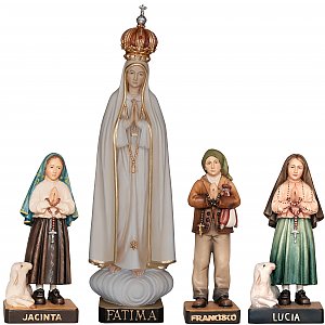 33415 - Fatimá Cappellinha con corona e bambini
