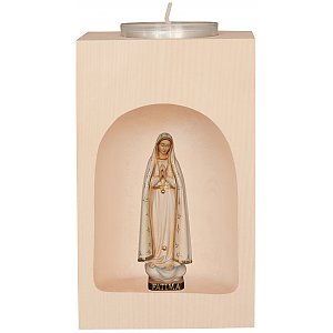 33449 - Portacandela con Madonna di Fatimá