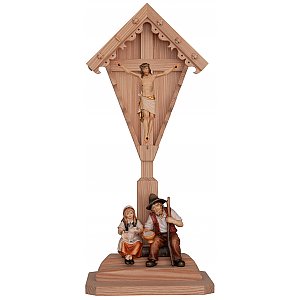 31793 - Croce di campagna c con bambina e pastore