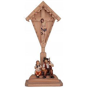 31794 - Croce di campagna d con bambina e pastore