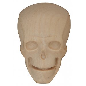 9421 - Skull Teschio in legno acero